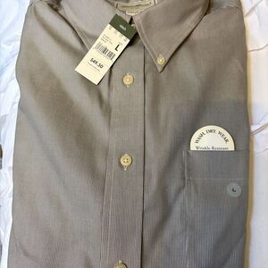 Eddie Bauer Men's Gray Button-Down Shirt